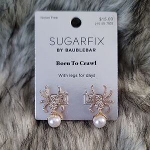 Sugarfix By BAUBLEBAR  Spider Earrings with Crystal Accents